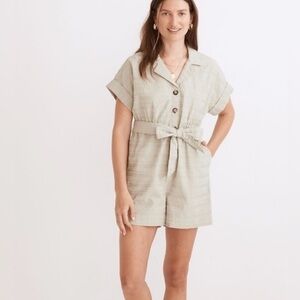 Madewell Women’s Romper size M color Ashen sage
